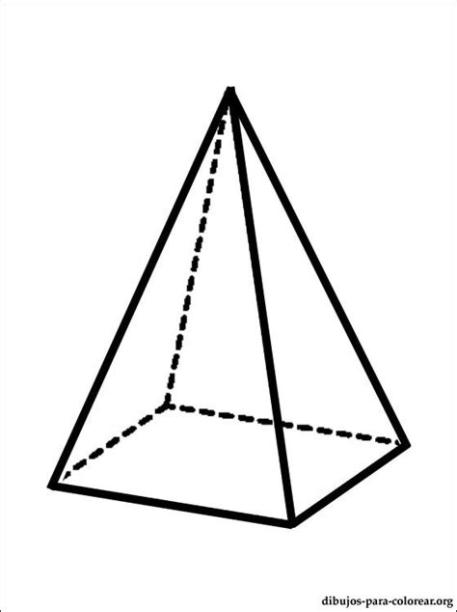 Dibujo de Pirámide para pintar | Dibujos para colorear: Aprende como Dibujar Fácil con este Paso a Paso, dibujos de Una Piramide Para Niños, como dibujar Una Piramide Para Niños para colorear
