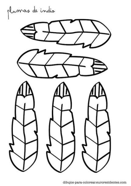 Plumas de indios para colorear - Manualidades | Plumas: Aprende a Dibujar Fácil, dibujos de Una Pluma De Indio, como dibujar Una Pluma De Indio paso a paso para colorear