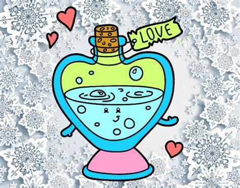 Dibujo de Pócima de amor pintado por en Dibujos.net el: Dibujar y Colorear Fácil con este Paso a Paso, dibujos de Una Pocima Kawaii, como dibujar Una Pocima Kawaii para colorear e imprimir