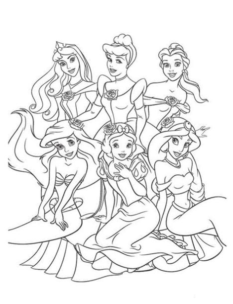 Princesas Disney para colorear | Bebeazul.top | Disney: Dibujar Fácil con este Paso a Paso, dibujos de Una Princesa Disney, como dibujar Una Princesa Disney paso a paso para colorear