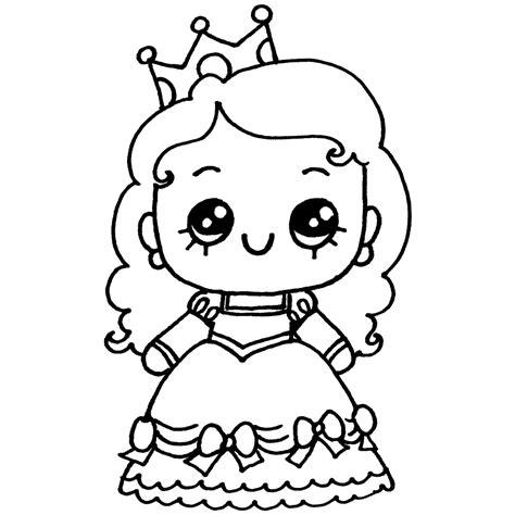 princesa-halloween-colorear-kawaii - Dibujando con Vani: Aprende a Dibujar y Colorear Fácil, dibujos de Una Princesa Kawaii, como dibujar Una Princesa Kawaii paso a paso para colorear