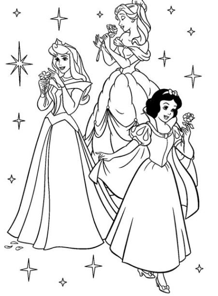 Imágenes de Princesas Disney para colorear. - Ideas y: Dibujar y Colorear Fácil, dibujos de Una Princesas, como dibujar Una Princesas para colorear