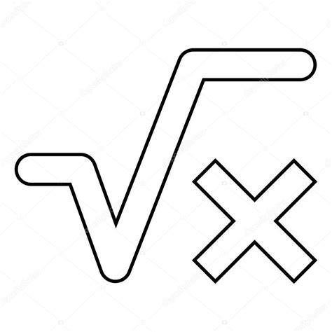 Vector: descargar simbolo de raiz cuadrada | Raíz: Aprender como Dibujar Fácil, dibujos de Una Raiz Cuadrada, como dibujar Una Raiz Cuadrada paso a paso para colorear