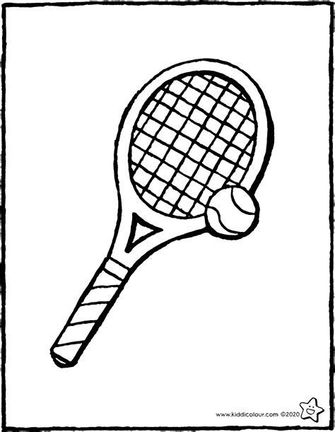 una raqueta y una pelota de tenis - kiddicolour: Aprender a Dibujar Fácil con este Paso a Paso, dibujos de Una Raqueta De Tenis, como dibujar Una Raqueta De Tenis para colorear e imprimir