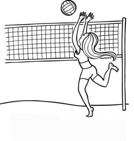 Voleibol: Dibujos para colorear | Dibujo de voleibol: Dibujar Fácil, dibujos de Una Red De Voleibol, como dibujar Una Red De Voleibol paso a paso para colorear