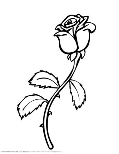 Rosas (Naturaleza) – Colorear dibujos gratis: Dibujar y Colorear Fácil, dibujos de Una Roda, como dibujar Una Roda paso a paso para colorear