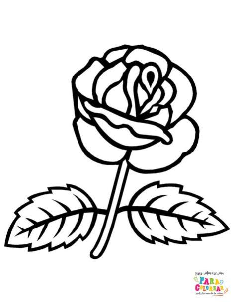 Dibujo de rosa de sant jordi para colorear | Para-Colorear.com: Dibujar y Colorear Fácil, dibujos de Una Rosa De Sant Jordi, como dibujar Una Rosa De Sant Jordi para colorear e imprimir