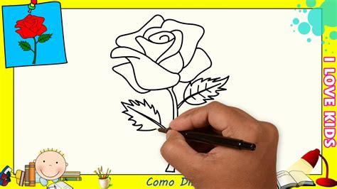 Como Dibujar Una Rosa Para Ninos Paso A Paso: Dibujar Fácil con este Paso a Paso, dibujos de Una Rosa Paso Por Paso, como dibujar Una Rosa Paso Por Paso para colorear e imprimir