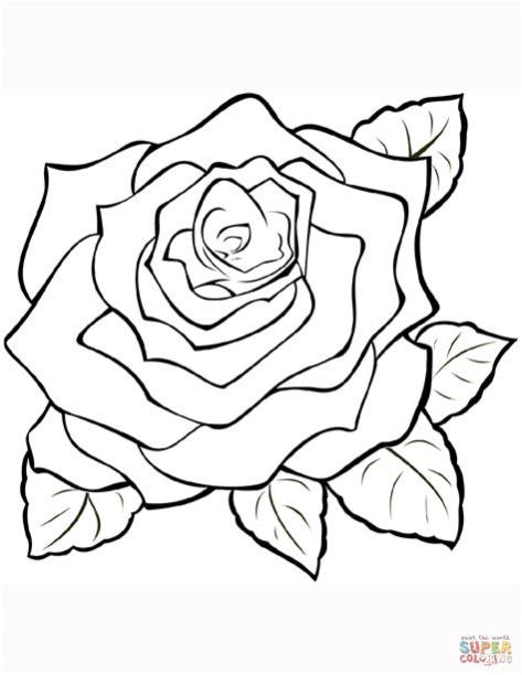 Dibujo de Rosa para colorear | Dibujos para colorear: Dibujar y Colorear Fácil con este Paso a Paso, dibujos de Una Rosa Super, como dibujar Una Rosa Super para colorear