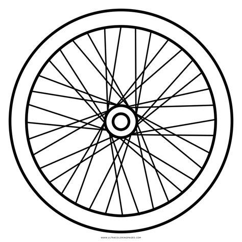 Bicycle Wheel Coloring Page - Ultra Coloring Pages: Aprender como Dibujar Fácil con este Paso a Paso, dibujos de Una Rueda De Bicicleta, como dibujar Una Rueda De Bicicleta para colorear