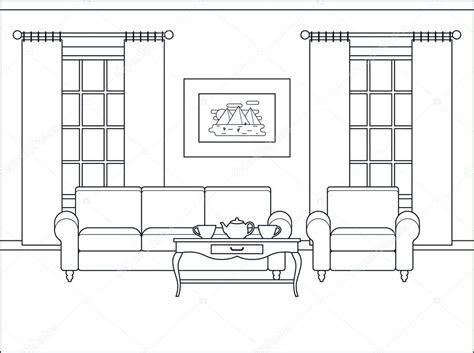 Imágenes: un plano de una casa para colorear | Sala de: Dibujar Fácil, dibujos de Una Sala De Una Casa, como dibujar Una Sala De Una Casa paso a paso para colorear