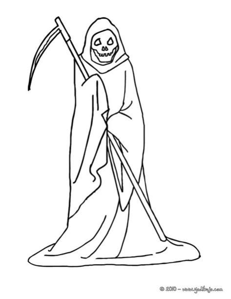 Dibujos para colorear la muerte con segadera halloween: Dibujar Fácil con este Paso a Paso, dibujos de Una Santa Muerte, como dibujar Una Santa Muerte paso a paso para colorear