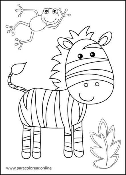 Dibujos De Animales de la selva para Colorear Imprimir y: Aprende a Dibujar y Colorear Fácil, dibujos de Una Selva Con Animales, como dibujar Una Selva Con Animales paso a paso para colorear