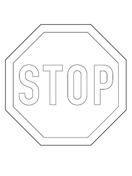 Dibujos para colorear Señal de STOP | Dibujosparaimprimir.es: Dibujar Fácil, dibujos de Una Señal De Stop, como dibujar Una Señal De Stop para colorear e imprimir