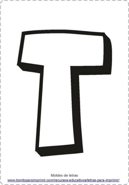 🥇Letras T para imprimir📒 【PDF para colorear y: Dibujar y Colorear Fácil con este Paso a Paso, dibujos de Una T, como dibujar Una T para colorear