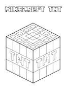 TNT de Minecraft Dibujo para colorear | Minecraft para: Dibujar Fácil con este Paso a Paso, dibujos de Una Tnt De Minecraft, como dibujar Una Tnt De Minecraft paso a paso para colorear