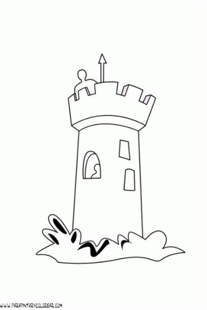 Dibujo para colorear una torre - Imagui: Dibujar y Colorear Fácil, dibujos de Una Torre, como dibujar Una Torre para colorear e imprimir