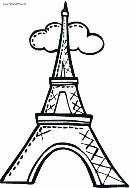 Eiffel tower Coloring Page Fresh Eiffel tower Drawing Easy: Dibujar Fácil con este Paso a Paso, dibujos de Una Torre Eiffel Sencilla, como dibujar Una Torre Eiffel Sencilla para colorear e imprimir