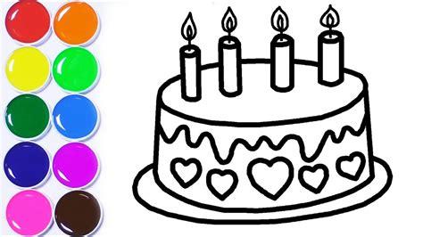 Imagenes De Pastel Para Colorear E Imprimir: Aprender a Dibujar Fácil con este Paso a Paso, dibujos de Una Torta De Cumpleaños, como dibujar Una Torta De Cumpleaños paso a paso para colorear