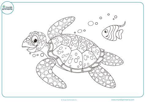 Dibujos de tortugas para Colorear - Mundo Primaria: Dibujar Fácil, dibujos de Una Tortuga De Mar, como dibujar Una Tortuga De Mar para colorear
