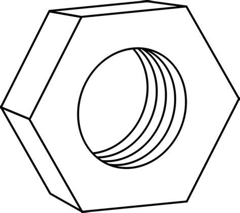 Tuerca hexagonal para dibujo vectorial técnica pernos: Aprender a Dibujar Fácil, dibujos de Una Tuerca, como dibujar Una Tuerca para colorear e imprimir