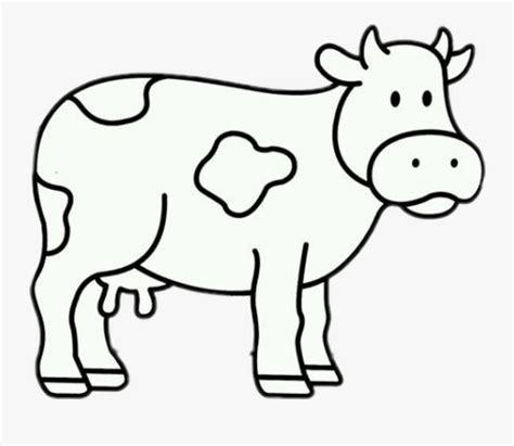 Vaca Para Colorear Clipart . Png Download - Vaca Animada: Dibujar y Colorear Fácil, dibujos de Una Vaca Animada, como dibujar Una Vaca Animada para colorear e imprimir