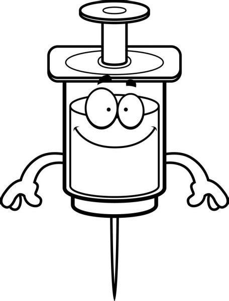 Happy cartoon vaccine Imágenes Vectoriales. Ilustraciones: Aprender como Dibujar y Colorear Fácil, dibujos de Una Vacuna, como dibujar Una Vacuna para colorear e imprimir