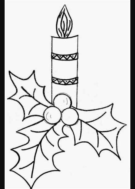 Trato o truco: Dibujos para colorear de Velas de navidad: Aprender como Dibujar y Colorear Fácil con este Paso a Paso, dibujos de Una Vela De Navidad, como dibujar Una Vela De Navidad para colorear e imprimir