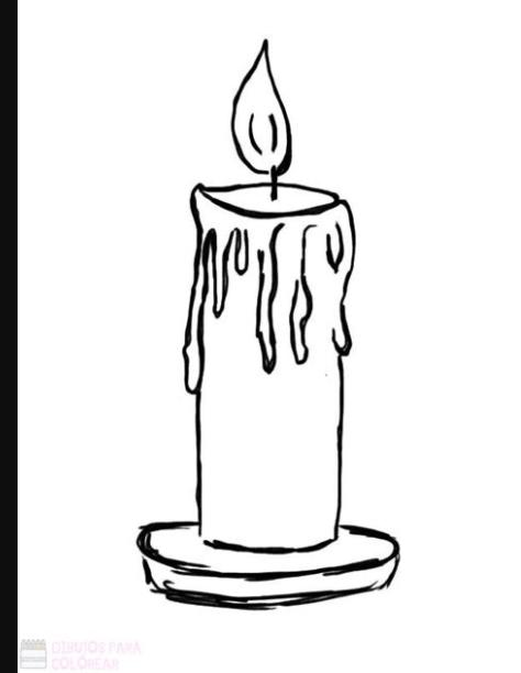 ᐈ Dibujos de Velas【TOP 30】Para esta navidad: Dibujar Fácil, dibujos de Una Vela Encendida, como dibujar Una Vela Encendida para colorear