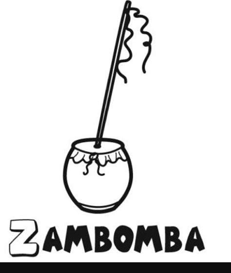 Zambomba: Dibujos para colorear: Dibujar y Colorear Fácil con este Paso a Paso, dibujos de Una Zambomba, como dibujar Una Zambomba para colorear