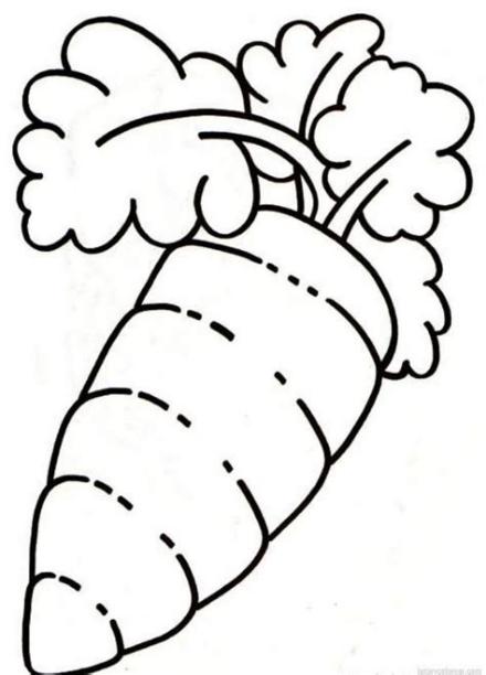COLOREA TUS DIBUJOS: Zanahoria para colorear: Aprender a Dibujar Fácil, dibujos de Una Zanahoria Para Niños, como dibujar Una Zanahoria Para Niños paso a paso para colorear