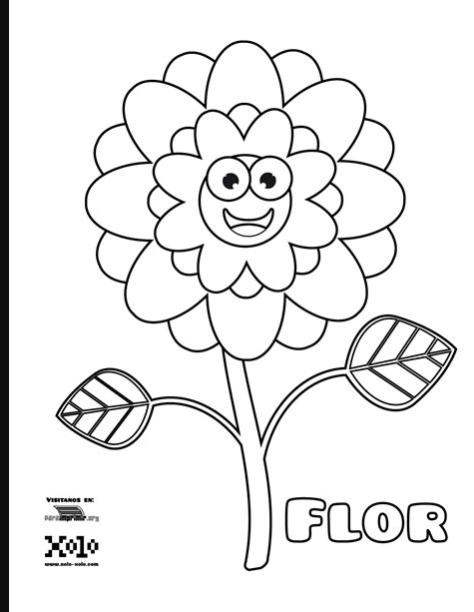 Flor para colorear y para imprimir: Aprende a Dibujar Fácil, dibujos de Unaflor, como dibujar Unaflor paso a paso para colorear