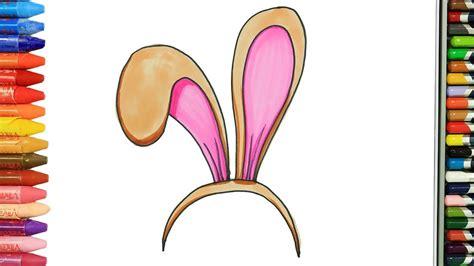 Cómo Dibujar y Colorear oreja de conejo | Dibujos Para: Dibujar Fácil con este Paso a Paso, dibujos de Unas Orejas De Conejo, como dibujar Unas Orejas De Conejo paso a paso para colorear