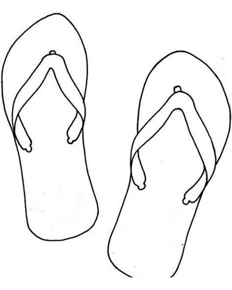 Beach Sandals: Sandalias De Playa Para Colorear: Dibujar y Colorear Fácil, dibujos de Unas Sandalias, como dibujar Unas Sandalias para colorear e imprimir