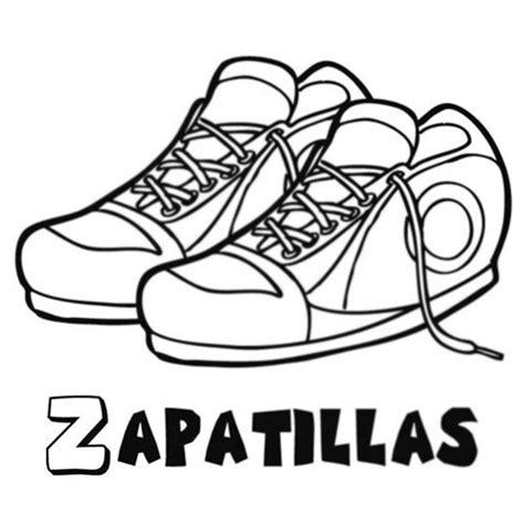Dibujos Infantiles De Zapatos Para Colorear: Dibujar Fácil, dibujos de Unas Zapatillas Deportivas, como dibujar Unas Zapatillas Deportivas para colorear e imprimir