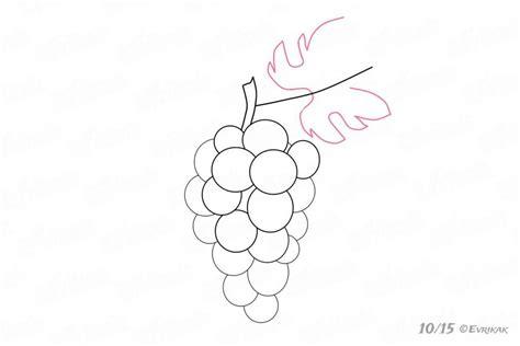 Cómo dibujar un racimo de uvas paso a paso: Aprender a Dibujar y Colorear Fácil con este Paso a Paso, dibujos de Uvas En Papel, como dibujar Uvas En Papel paso a paso para colorear