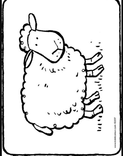 una oveja - kiddicolour: Aprende a Dibujar Fácil con este Paso a Paso, dibujos de Vaca Tumbada, como dibujar Vaca Tumbada paso a paso para colorear