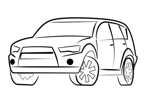 Dibujo para colorear vehículo todoterreno - Dibujos Para: Aprende a Dibujar y Colorear Fácil con este Paso a Paso, dibujos de Vehiculos, como dibujar Vehiculos para colorear