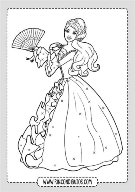 Dibujos de Princesas con Vestido - Rincon Dibujos en 2020: Aprende como Dibujar Fácil, dibujos de Vestidos De Princesas, como dibujar Vestidos De Princesas para colorear e imprimir