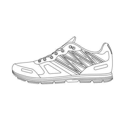 Ilustración vectorial de zapatillas — Vector de stock: Aprende a Dibujar y Colorear Fácil, dibujos de Zapatos De Lado, como dibujar Zapatos De Lado para colorear e imprimir