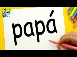 Dibujar A Partir De La Palabra Papa Paso a Paso Fácil