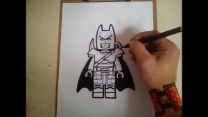 Dibuja Lego Batman Fácil Paso a Paso