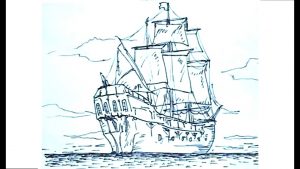 Cómo Dibujar Un Barco Pirata Fácil Paso a Paso