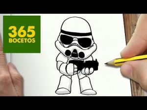 Dibujar Un Stormtrooper De Star Wars Fácil Paso a Paso