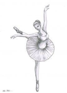 Dibujar Una Bailarina De Ballet Fácil Paso a Paso