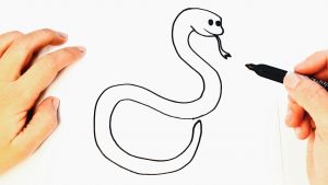 Cómo Dibuja Una Serpiente Fácil Paso a Paso