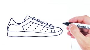 Cómo Dibuja Zapatillas Paso a Paso Fácil