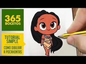 Cómo Dibuja A Pocahontas Paso a Paso Fácil