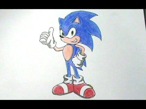 Cómo Dibujar A Sonic De Sega Fácil Paso a Paso