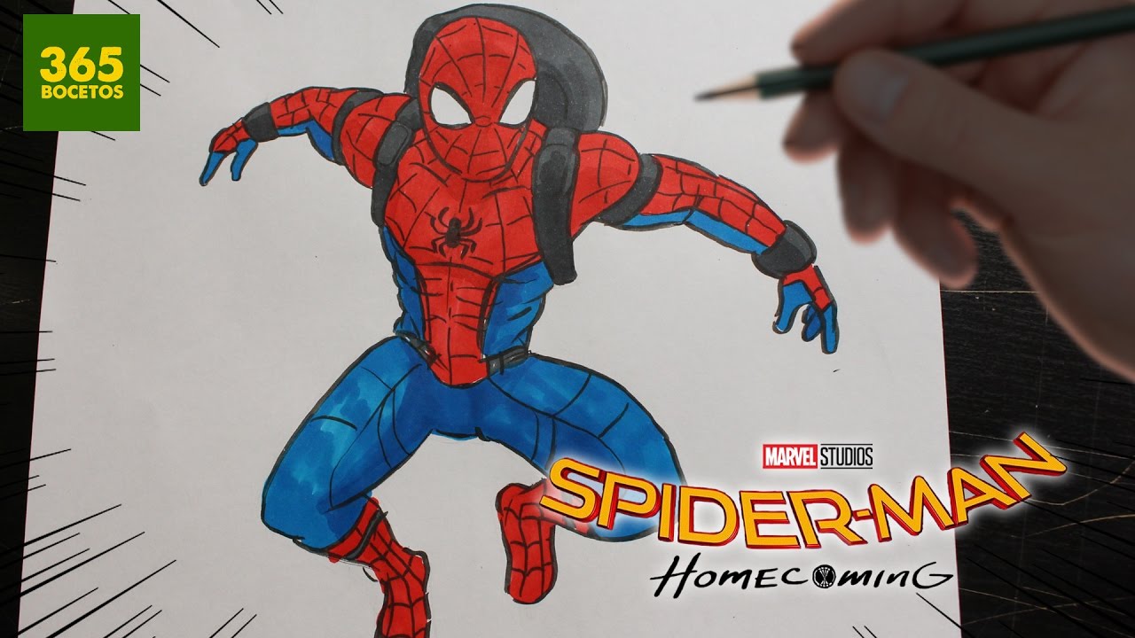 Cómo Dibujar A Spiderman Fácil Paso a Paso